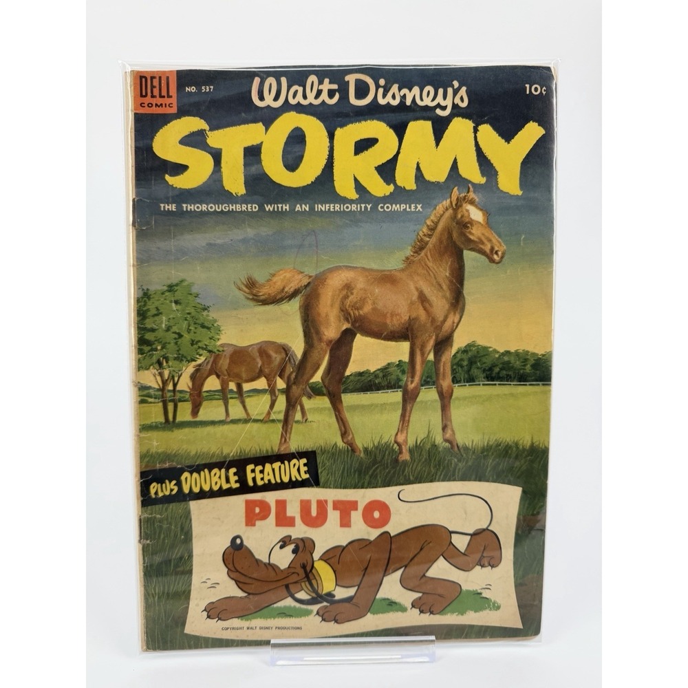 Disney Stormy & Pluto Double Feature Comic Dell No. 387 1964 Vintage